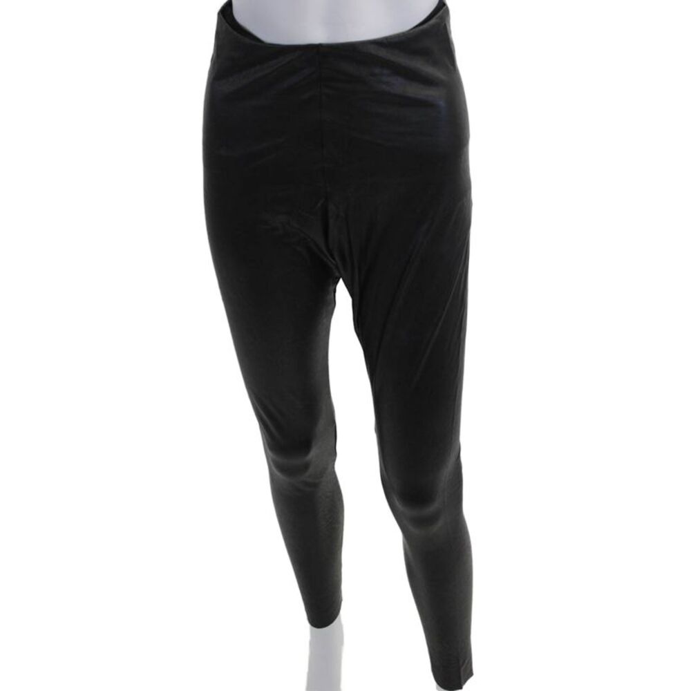 Commando Womens Ankle Jegging Biker Black Polyester Spandex Size L